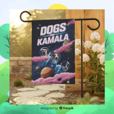 Dogs For Kamala Garden Flag