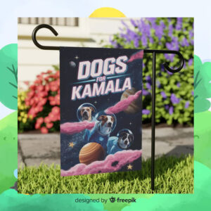 Dogs For Kamala Garden Flag