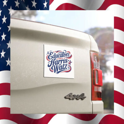 Educators For Harris Walz Car Magnet