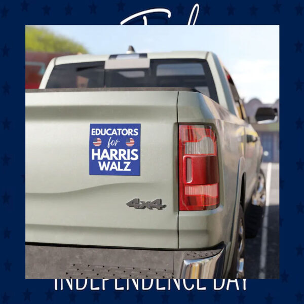 Educators For Harris Walz Car Magnets