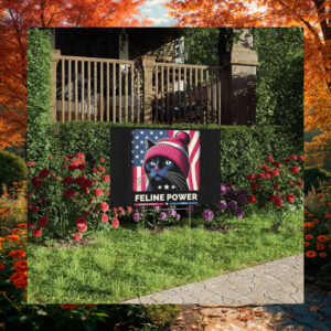 Feline Power Kamala Harris 2024 Yard Sign