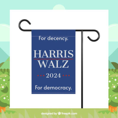 For Decency Harris Walz 2024 For Democracy Flag
