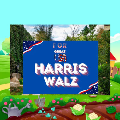 For Great USA Harris Walz 24 Yard Sign