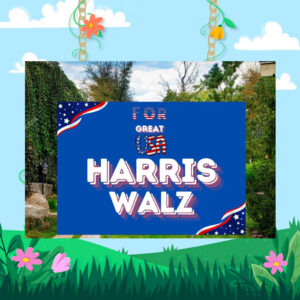 For Great USA Harris Walz Yard Sign