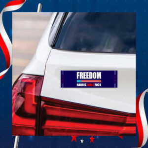 Freedom Harris Walz 2024 Car Magnet