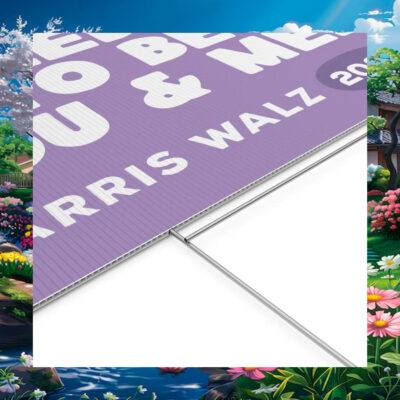 Freedom To Be You & Me Harris Walz 2024 Yard Sign
