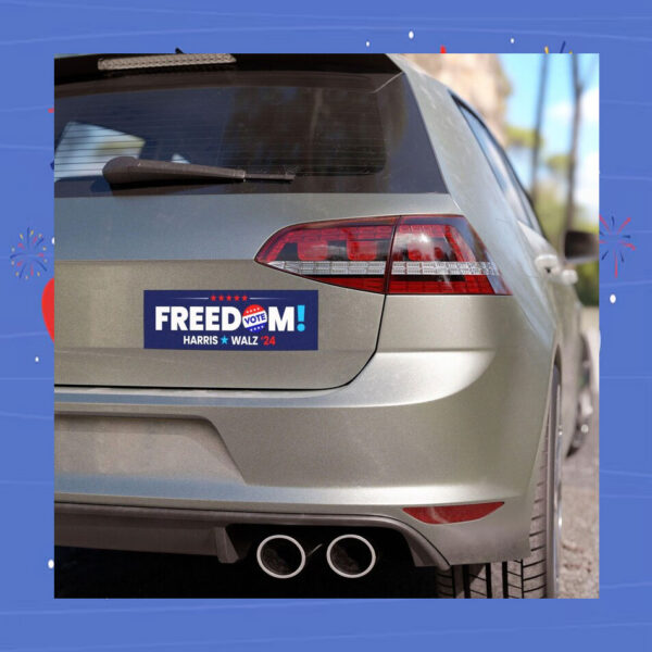 Freedom Vote Harris Walz 24 President Car Magnet