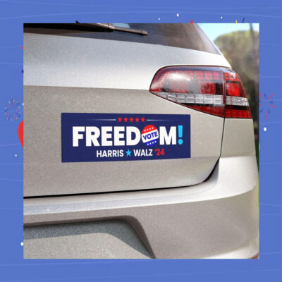 Freedom Vote Harris Walz 24 President Car Magnet