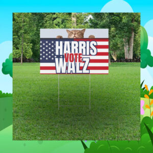 Funny Harris Vote Walz Yard Sign