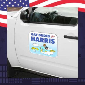 Gay Dudes For Harris Car Magnet