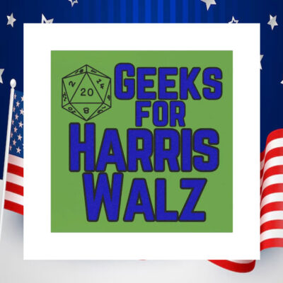 Geeks For Harris Walz 2024 Car Magnet