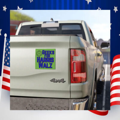 Geeks For Harris Walz 2024 Car Magnet