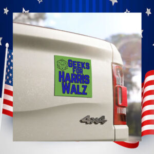 Geeks For Harris Walz 2024 Car Magnet