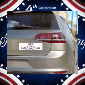 Gen X For Harris Walz 2024 Car Magnets