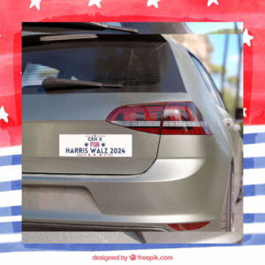 Gen X For Harris Walz 2024 Election Car Magnet