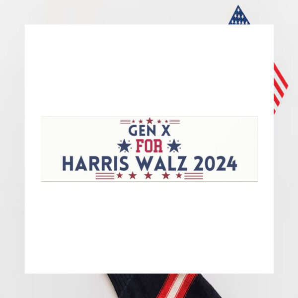 Gen X For Harris Walz 24 Car Magnets