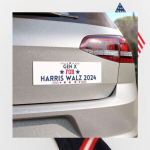Gen X For Harris Walz 24 Car Magnets