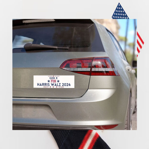 Gen X For Harris Walz 24 Car Magnets