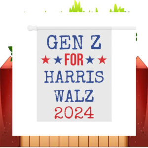 Gen Z For Harris Walz 2024 Election Flag