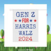 Gen Z For Harris Walz 2024 Election Garden Flag