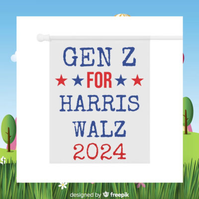 Gen Z For Harris Walz 2024 Election Garden Flag