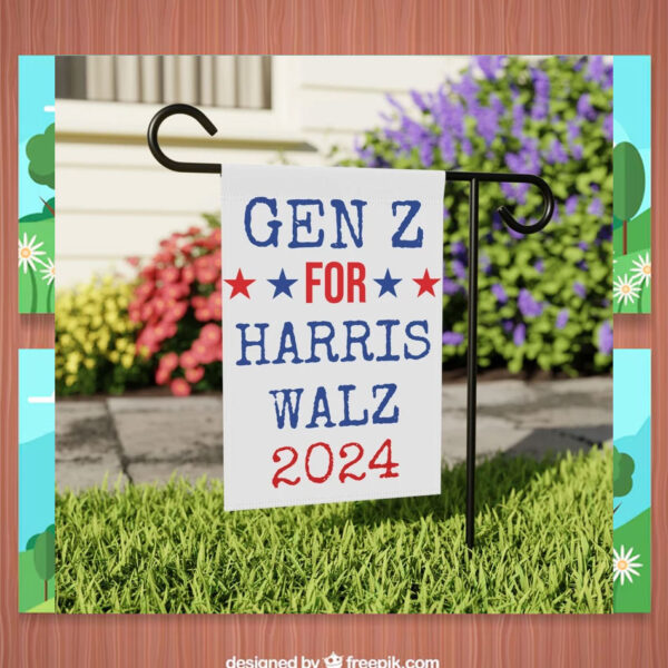 Gen Z For Harris Walz 2024 Political Flag
