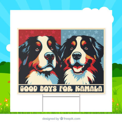 Good Boys For Kamala Harris Yard Sign