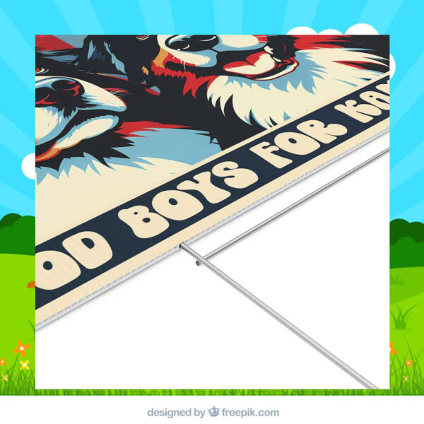Good Boys For Kamala Harris Yard Sign