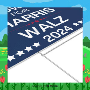 Gun Owners For Harris Walz 2024 Political Yard Signs