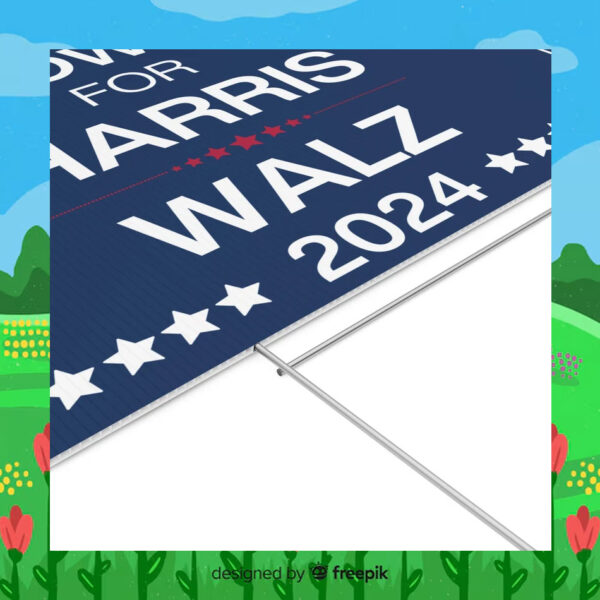 Gun Owners For Harris Walz 2024 Political Yard Signs