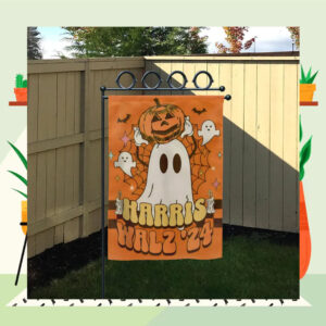 Halloween Harris Walz 24 Spooky Flag