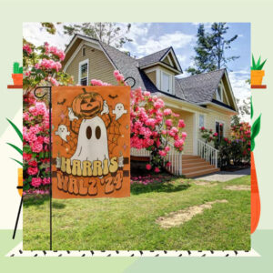 Halloween Harris Walz 24 Spooky Flag