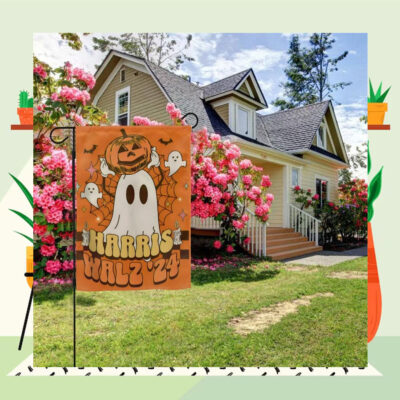 Halloween Harris Walz 24 Spooky Flag