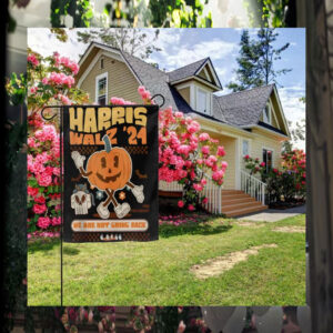 Halloween Harris Walz 24 We Are Not Going Back Flags