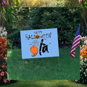 Happy Halloween Comma La Kamala Harris Yard Signs
