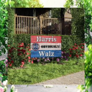 Harris 2024 Obviously Walz Yard Sign