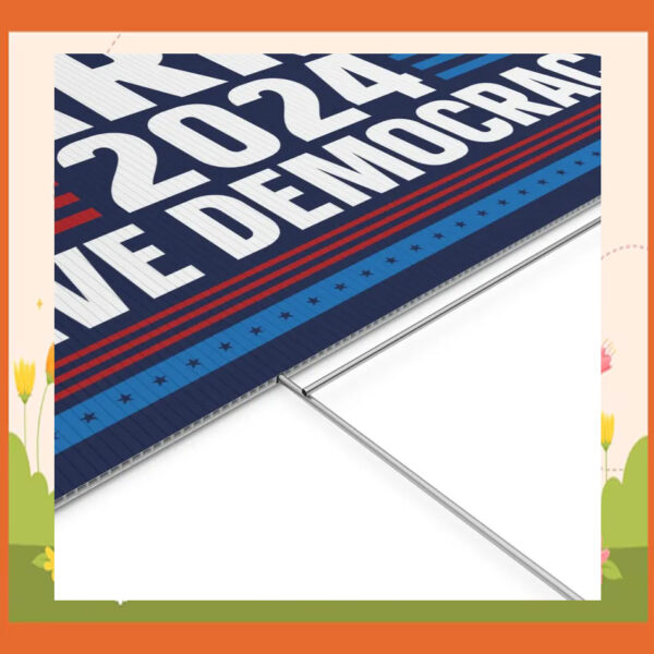 Harris 2024 Save Democracy Yard Sign