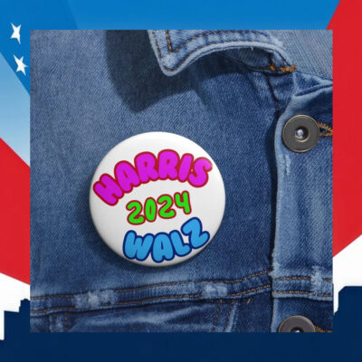Harris 2024 Walz Button