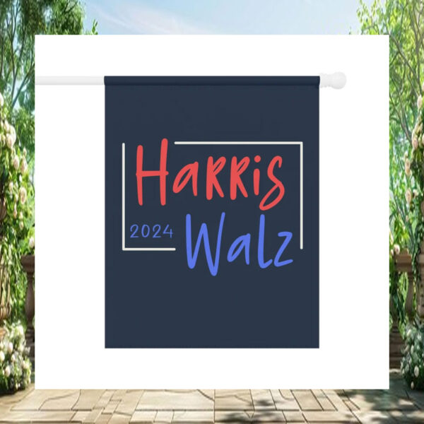 Harris 2024 Walz Election House Flag