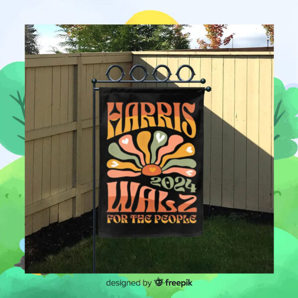Harris 2024 Walz For The People Garden Flag