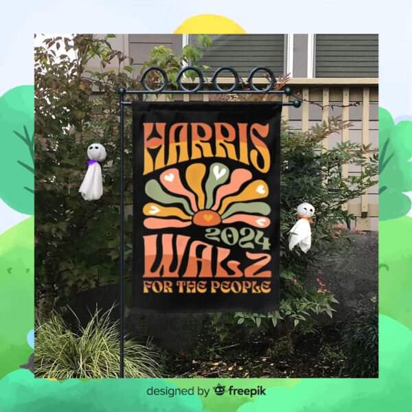 Harris 2024 Walz For The People Garden Flag