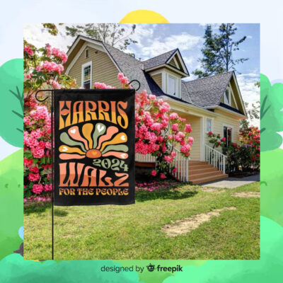 Harris 2024 Walz For The People Garden Flag