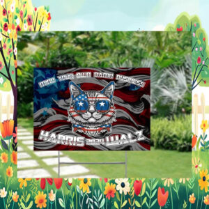 Harris 2024 Walz Mind Your Own Damn Business Yard Sign