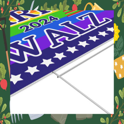 Harris 2024 Walz Plastic Yard Sign