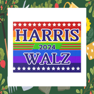 Harris 2024 Walz Plastic Yard Sign