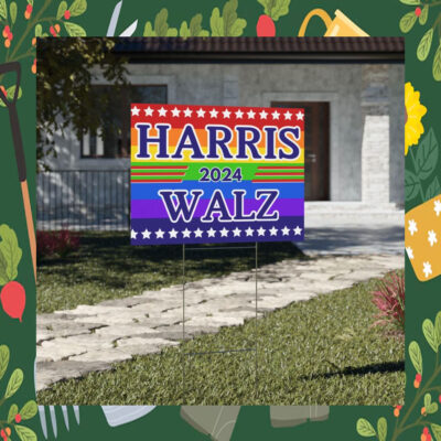 Harris 2024 Walz Plastic Yard Sign