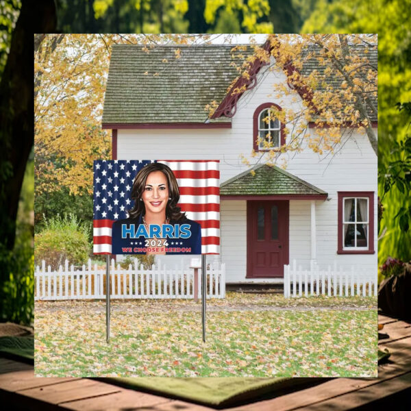 Harris 2024 We Choose Freedom Election Yard Sign