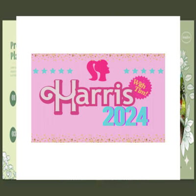 Harris 2024 With Tim Plastic Yard Sign