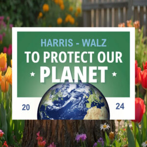 Harris And Walz To Protect Our Planet 2024 Yard Sign