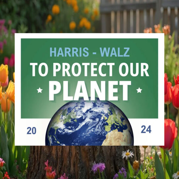 Harris And Walz To Protect Our Planet 2024 Yard Sign